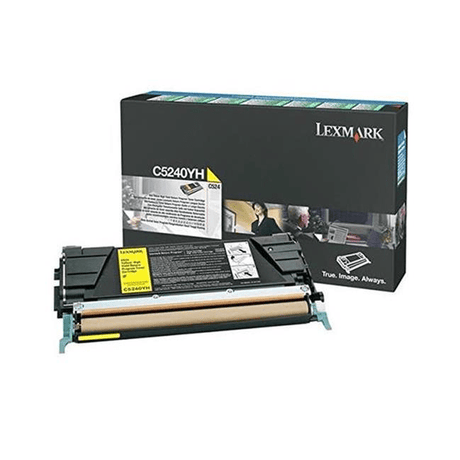 Lexmark C5240YH Yellow Toner Cartridge 5,000 Pages Original Single-pack