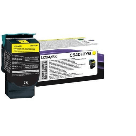 Lexmark C540H1YG Yellow Toner Cartridge 2,000 Pages Original Single-pack