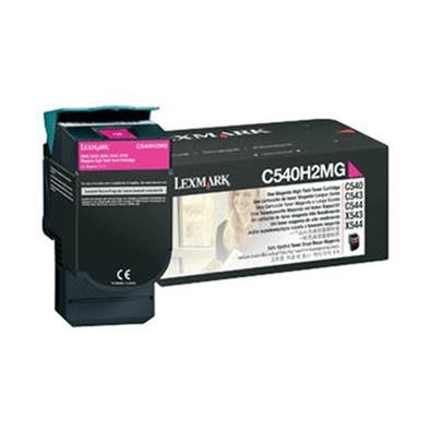 Lexmark C540H2MG Magenta Toner Cartridge 2,000 Pages Original Single-pack