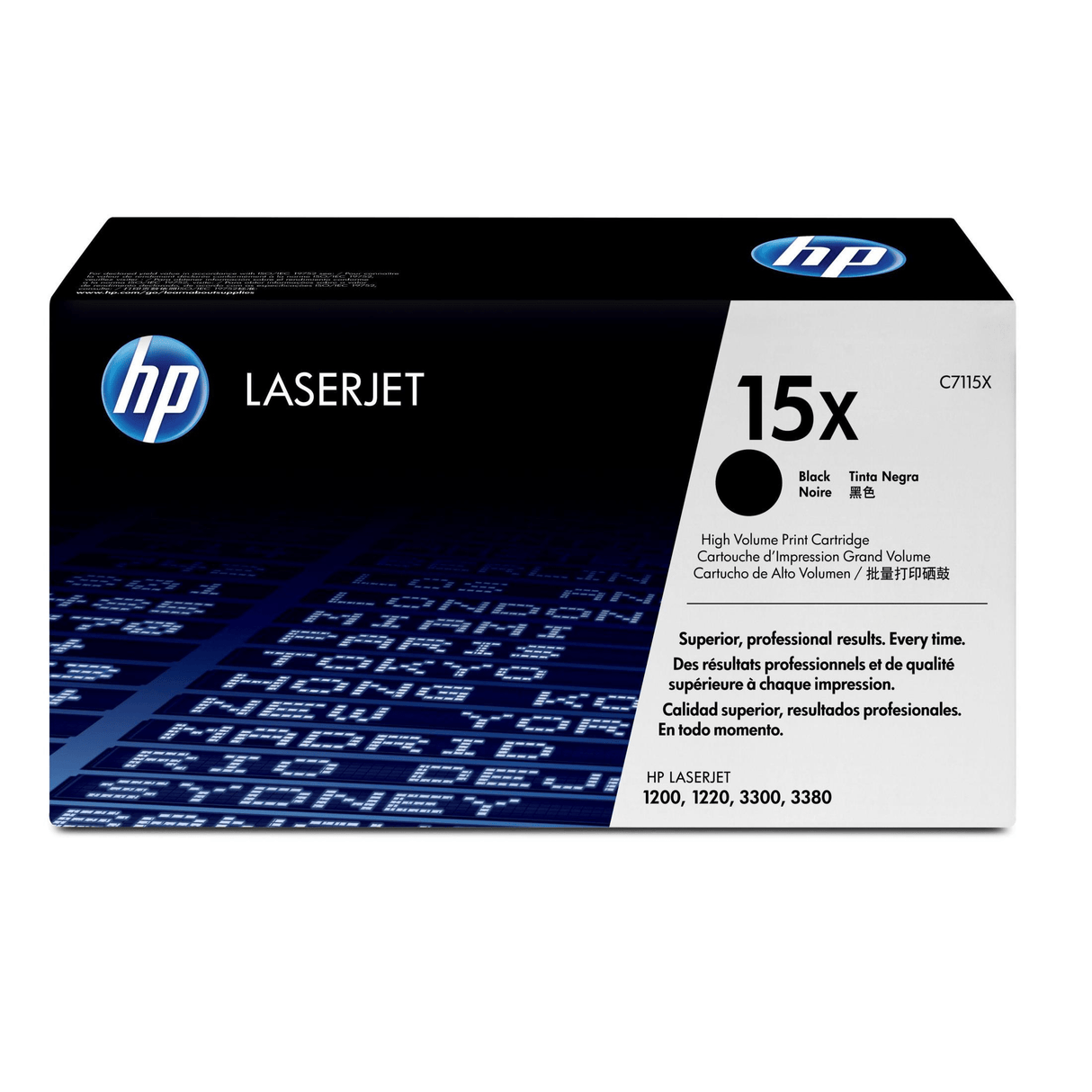 HP 15X Black Toner Cartridge 3,500 Pages Original C7115X Single-pack