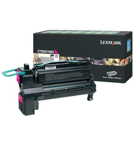 Lexmark C792X1MG Magenta Toner Cartridge 20,000 Pages Original Single-pack