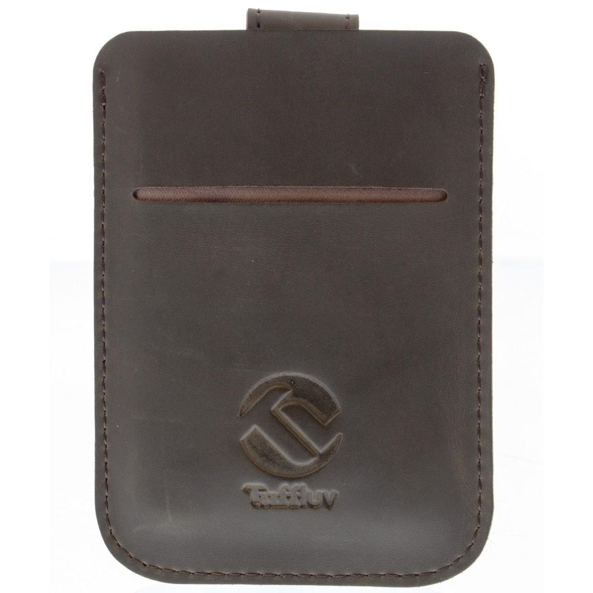 Tuff-Luv Western Leather Credit card Pull-E Wallet - Brown C8_53