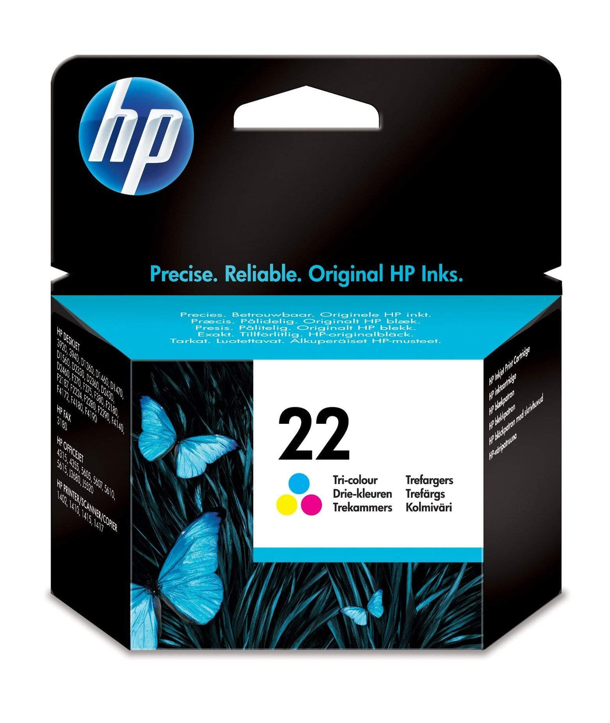 HP 22 Cyan, Magenta, Yellow Standard Yield Printer Ink Cartridge Original C9352AE Single-pack