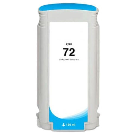 HP 72 130-ml DesignJet Cyan High Yield Printer Ink Cartridge Original C9371A Single-pack