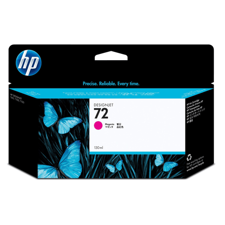 HP 72 130-ml DesignJet Magenta High Yield Printer Ink Cartridge Original C9372A Single-pack