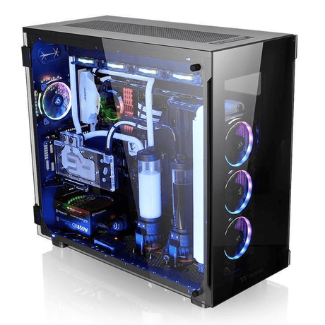 Thermaltake View 91 TG RGB Ultra Tower Black PC Case CA-1I9-00F1WN-00