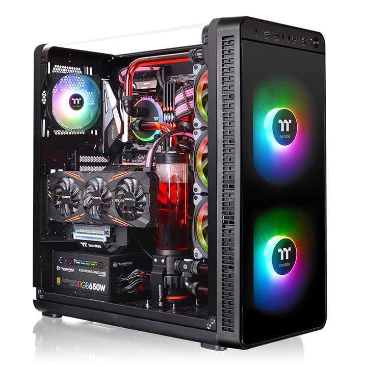 Thermaltake View 37 ARGB Edition Midi Tower Black Gaming PC Case CA-1J7-00M1WN-04