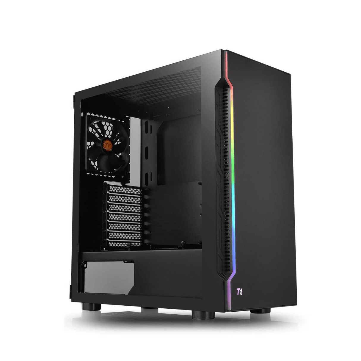 Thermaltake H200 TG RGB Midi Tower Black PC Case CA-1M3-00M1WN-00