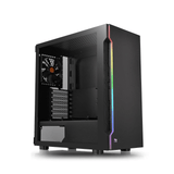 Thermaltake H200 TG RGB Midi Tower Black PC Case CA-1M3-00M1WN-00