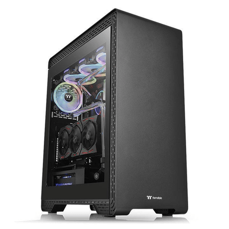 Thermaltake S500 TG Midi Tower Black and Transparent PC Case CA-1O3-00M1WN-00