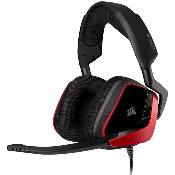 Corsair VOID ELITE SURROUND Headset Head band Black and Cherry CA 9011