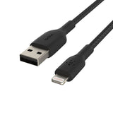 Belkin BoostCharge 1m Braided Lightning to USB A Cable - Black CAA002BT1MBK