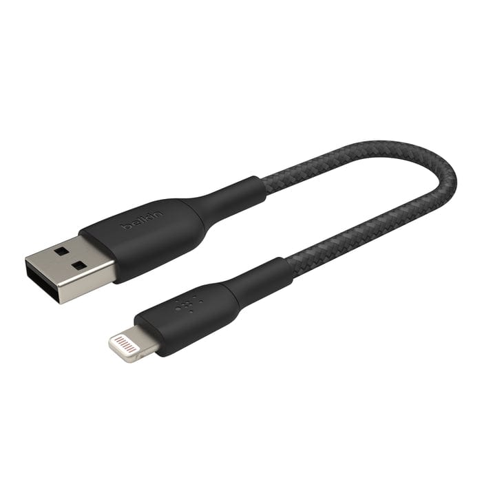 Belkin BoostCharge 1m Braided Lightning to USB A Cable - Black CAA002BT1MBK