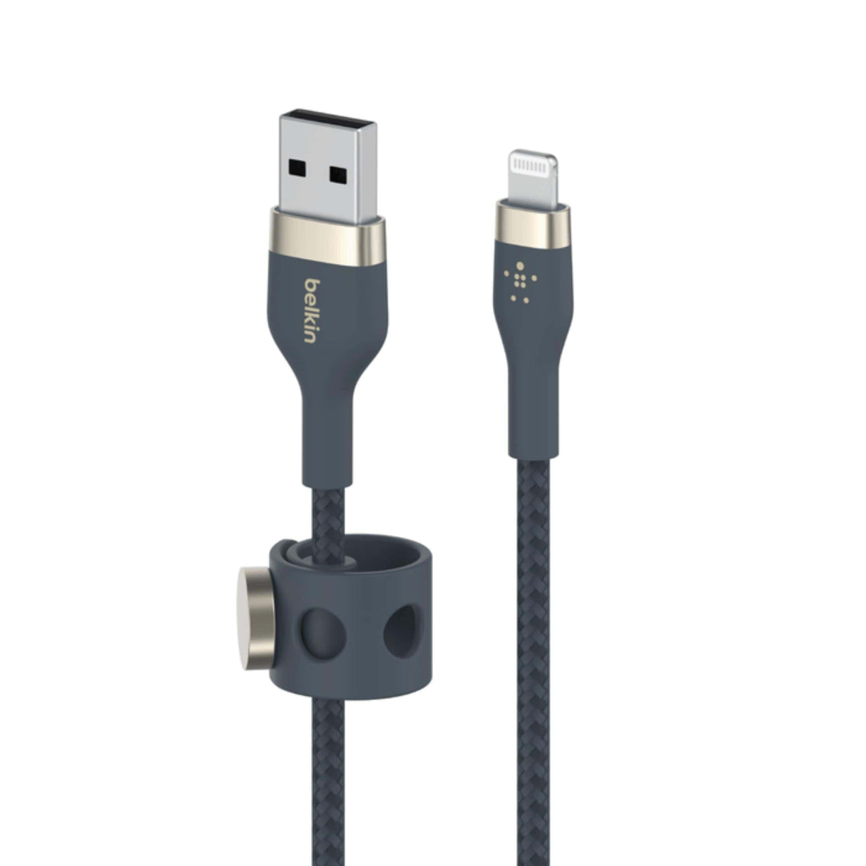 Belkin BoostCharge Pro Flex 1m USB-A Cable with Lightning Connector Blue CAA010BT1MBL