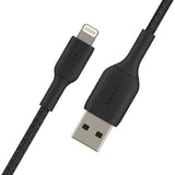 Belkin BoostCharge Pro Flex 3m USB-A Cable with Lightning Connector Black CAA010BT3MBK