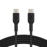 Belkin BoostCharge 1m Braided USB-C to USB-C Cable - Black CAB004BT1MBK