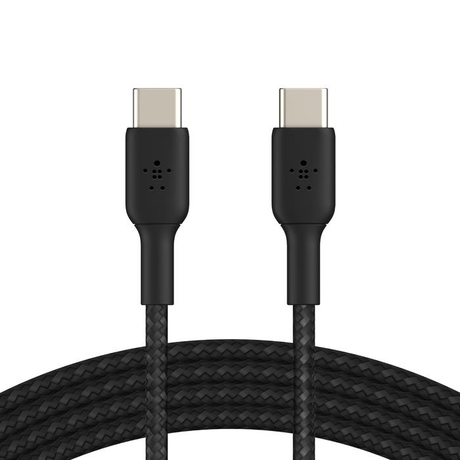 Belkin BoostCharge 1m Braided USB-C to USB-C Cable - Black CAB004BT1MBK