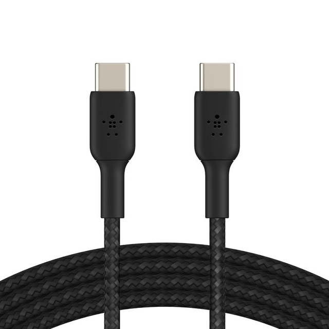 Belkin BoostCharge 1m Braided USB-C to USB-C Cable - Black CAB004BT1MBK