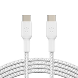 Belkin BoostCharge 1m Braided USB-C to USB-C Cable - White CAB004BT1MWH