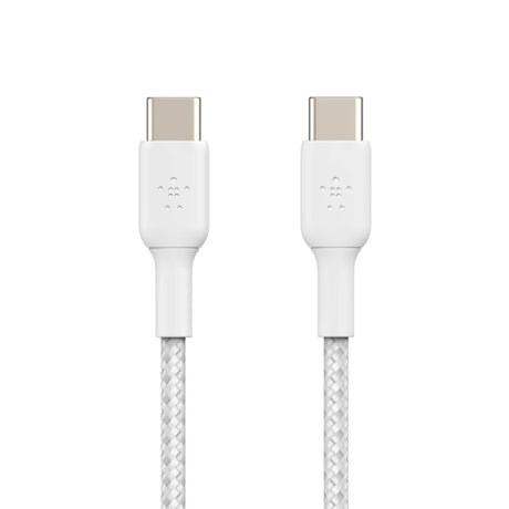 Belkin BoostCharge 1m Braided USB-C to USB-C Cable - White CAB004BT1MWH