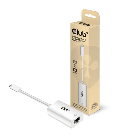 CLUB3D USB3.2 Gen1 Type-C to Gigabit Ethernet Adapter M/F