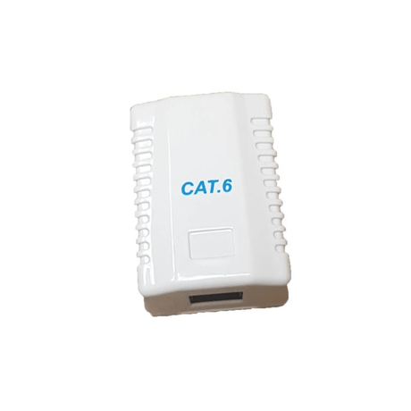 RCT CAT6 RJ45 Network Wallbox Single Port CAT6SWB