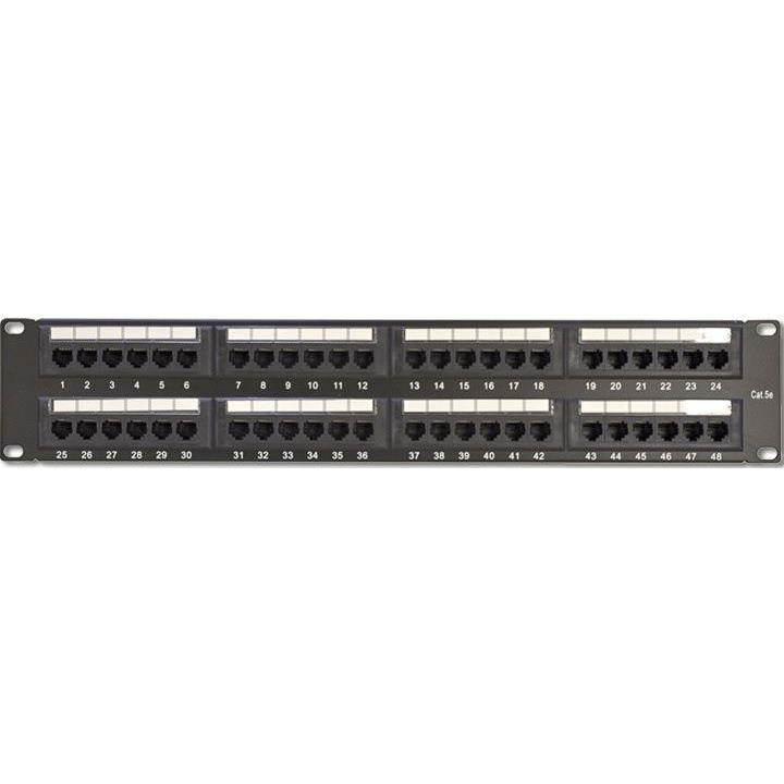 Cattex 48 Port CAT6 UTP Patch Panel CATPATCH648