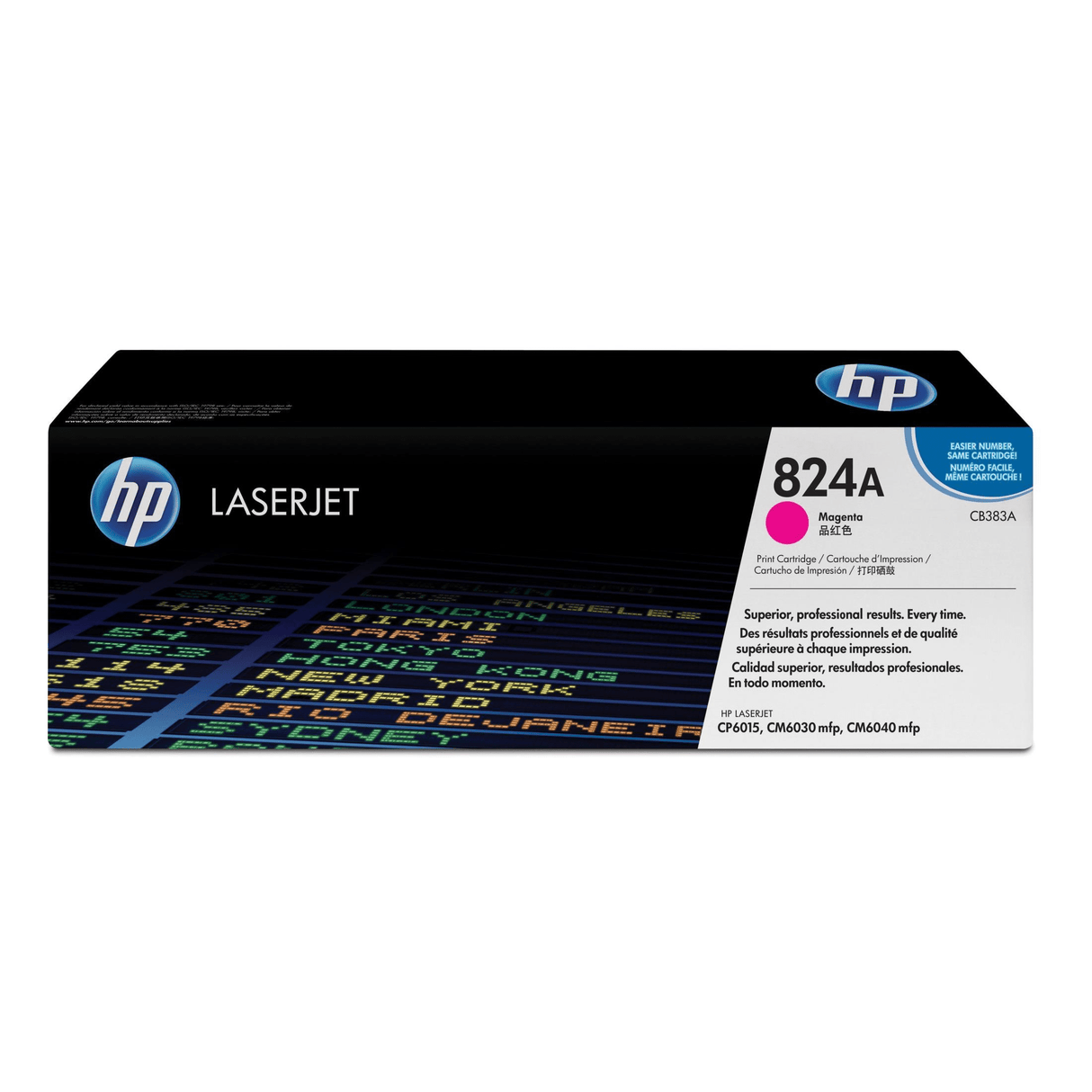 HP 824A Magenta Toner Cartridge 21,000 Pages Original CB383A Single-pack