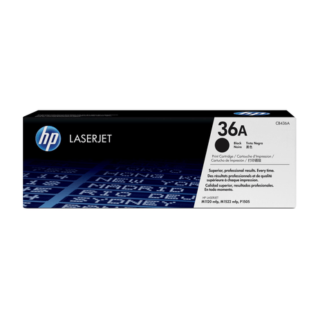 HP 36A Black Toner Cartridge 2,000 Pages Original CB436A Single-pack