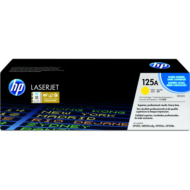 HP 125A Yellow Toner Cartridge 1,400 Pages Original CB542A Single-pack