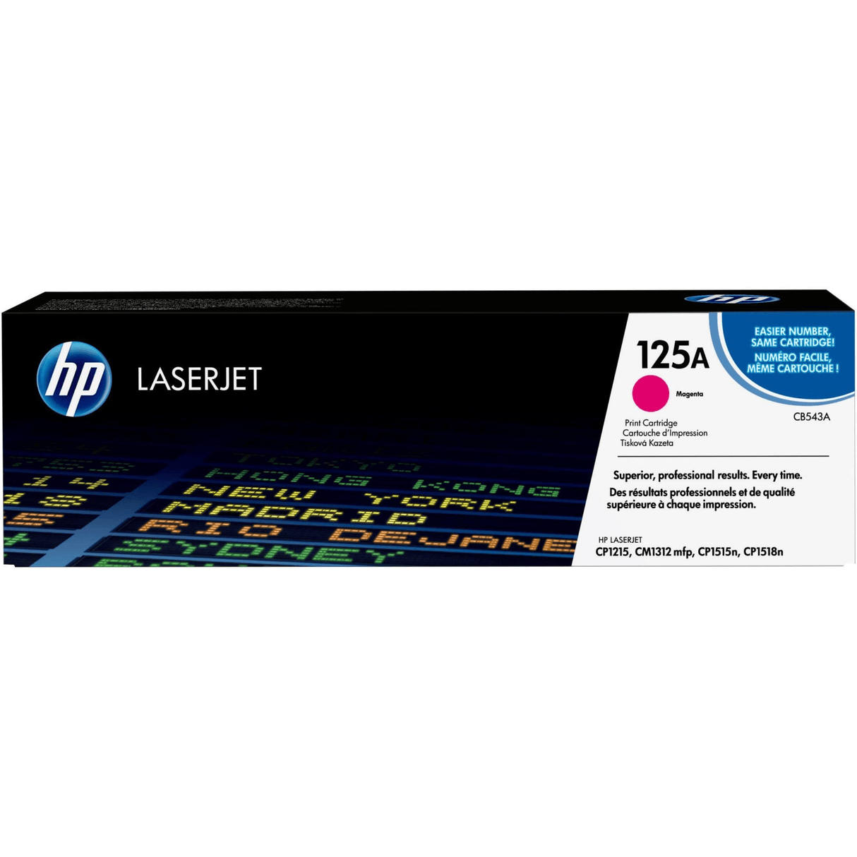 HP 125A Magenta Toner Cartridge 1,400 Pages Original CB543A Single-pack