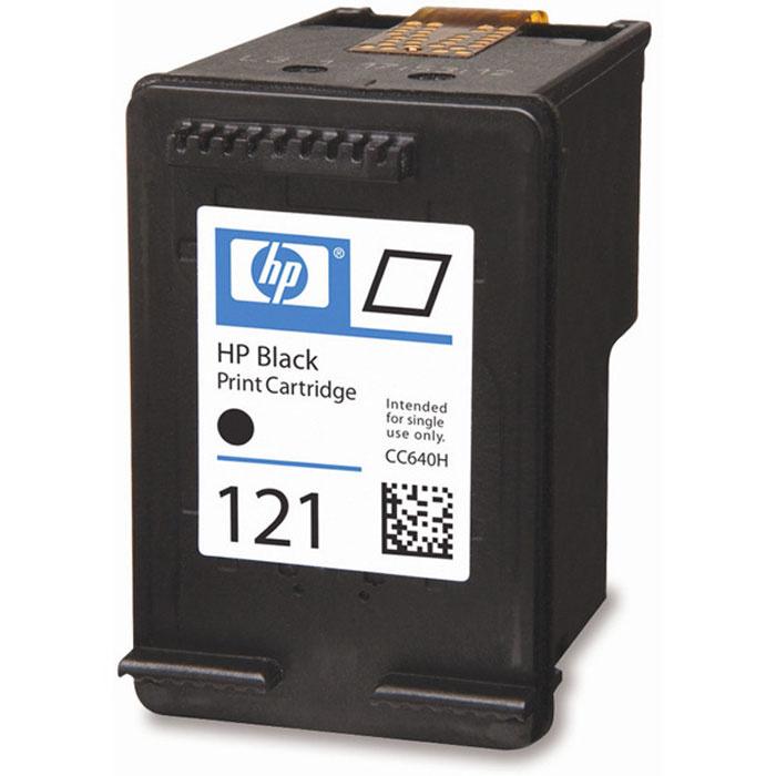 HP 121 Black Printer Ink Cartridge Original CC640HE Single-pack