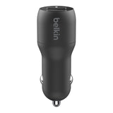 Belkin 24W Dual USB-A Car Charger - Black CCB001BTBK