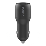 Belkin BoostCharge 24W Dual USB-A Car Charger - Black CCE001BT1MBK