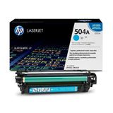 HP 504A Cyan Toner Cartridge 7,000 Pages Original CE251A Single-pack