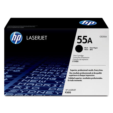 HP 55A Black Toner Cartridge 6,000 Pages Original CE255A Single-pack