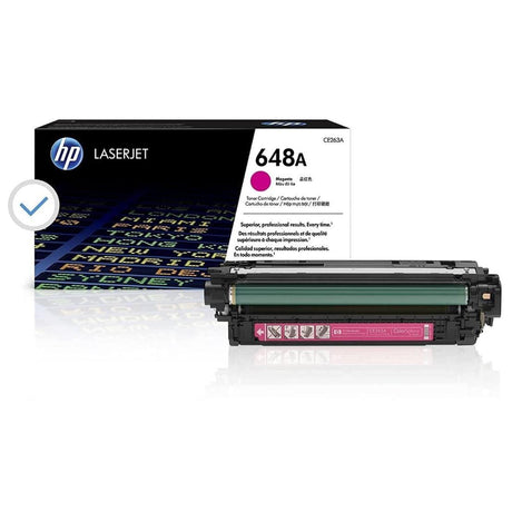 HP 648A Magenta Toner Cartridge 11,000 Pages Original CE263A Single-pack