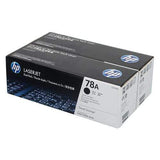 HP 78A Black Toner Cartridges 2,100 Pages Each CE278AF Dual-pack