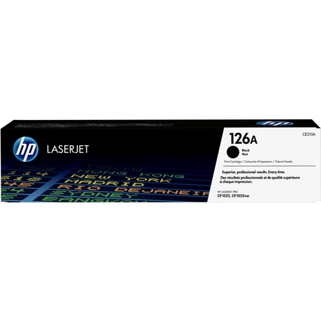 HP 126A Black Toner Cartridge 1,200 Pages Original CE310A Single-pack