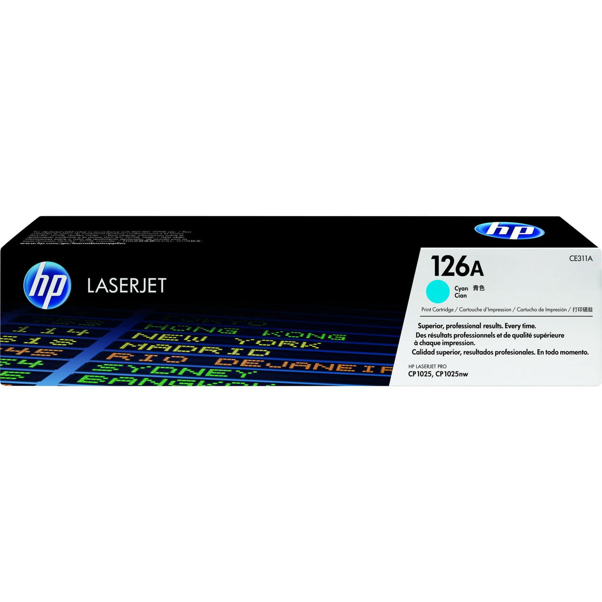 HP 126A Cyan Toner Cartridge 1,000 Pages Original CE311A Single-pack