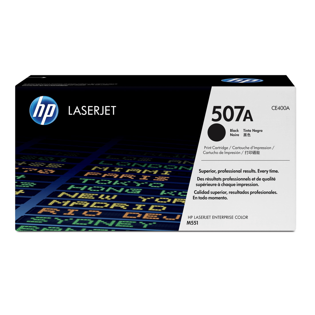 HP 507A Black Toner Cartridge 5,500 Pages Original CE400A Single-pack