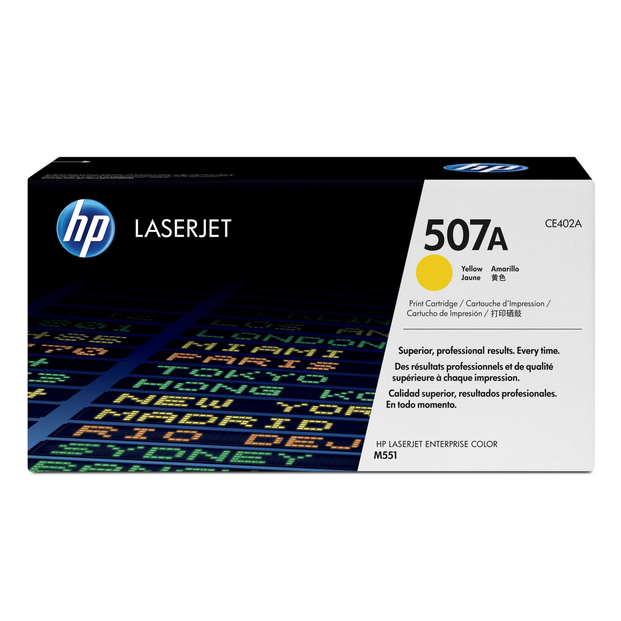 HP 507A Yellow Toner Cartridge 6,000 Pages Original CE402A Single-pack