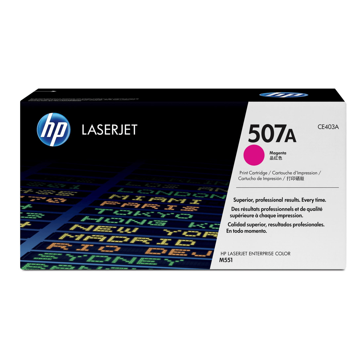 HP 507A Magenta Toner Cartridge 6,000 Pages Original CE403A Single-pack