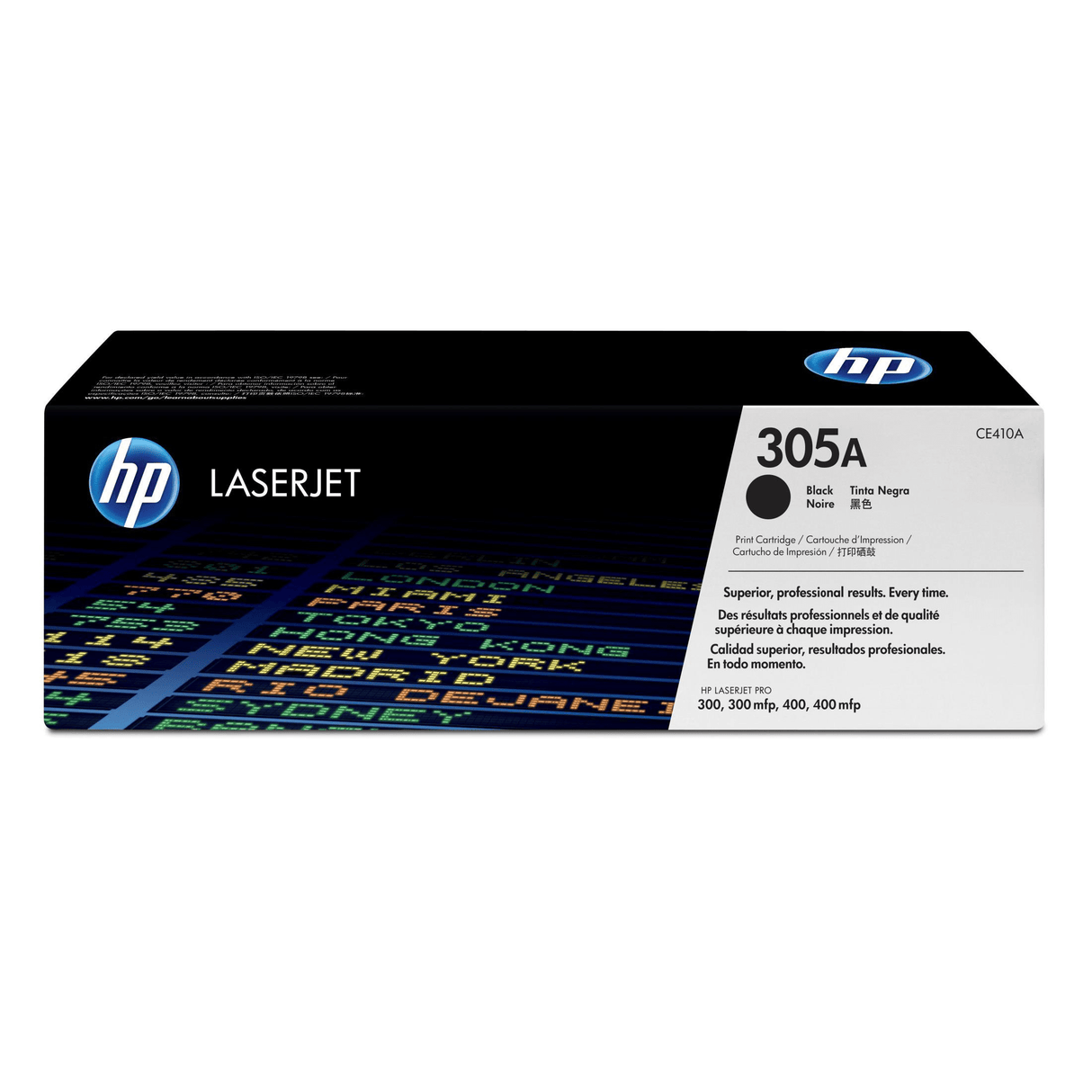 HP 305A Black Toner Cartridge 2090 Pages Original CE410A Single-pack