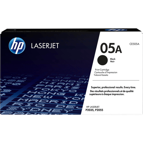 HP 05A Black Toner Cartridge 2,300 Pages Original CE505A Single-pack