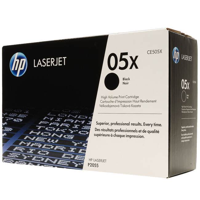 HP 05X Black Toner Cartridge 6,500 Pages Original CE505X Single-pack