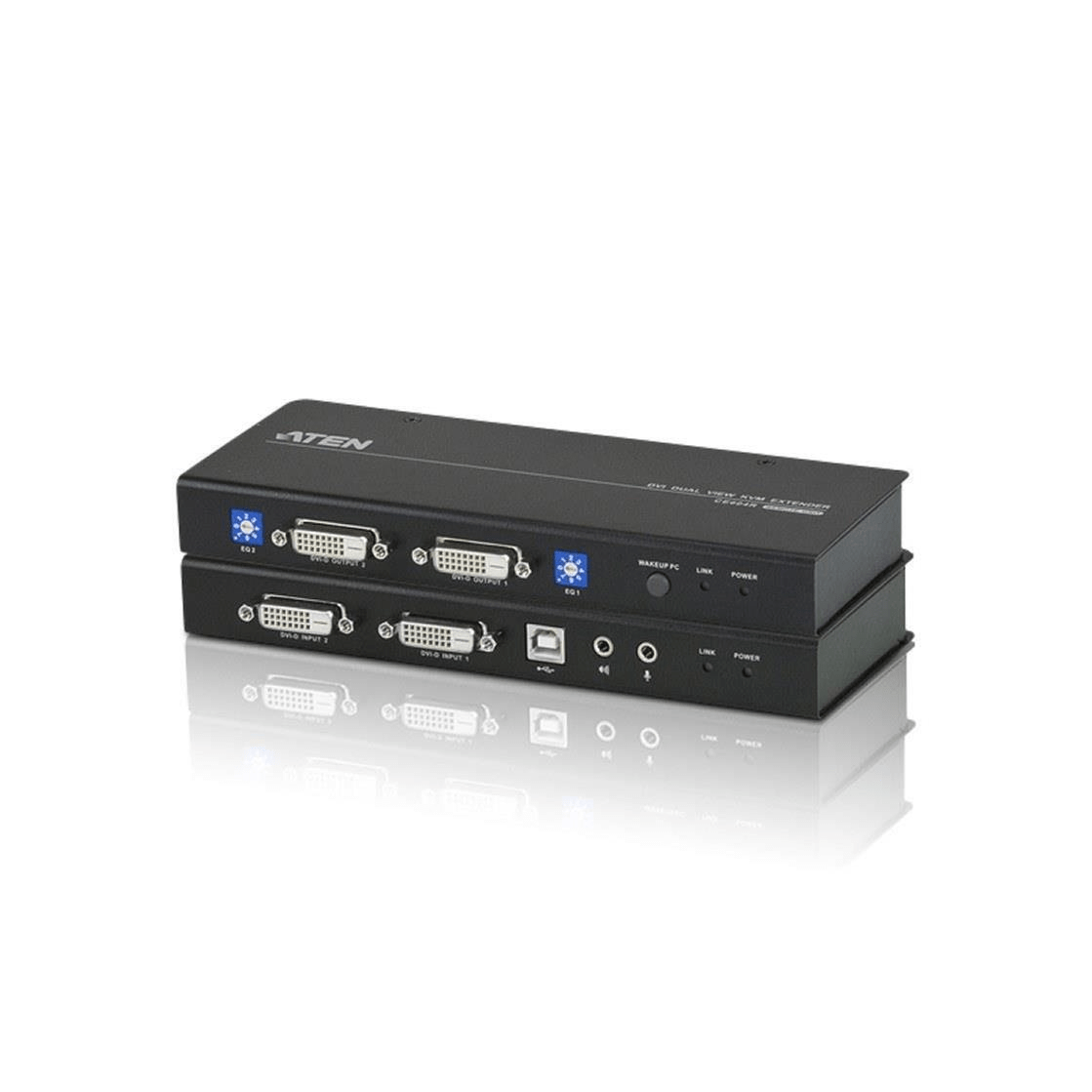 ATEN CE604 USB DVI Dual View Cat 5 KVM Extender