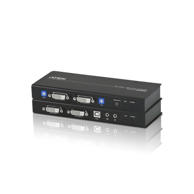 ATEN CE604 USB DVI Dual View Cat 5 KVM Extender