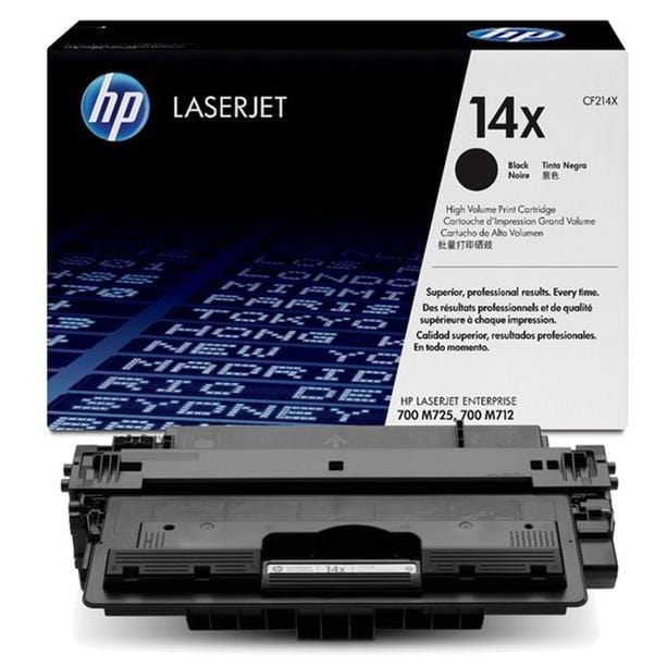 HP 14X Black Toner Cartridge 17,500 Pages Original CF214X Single-pack