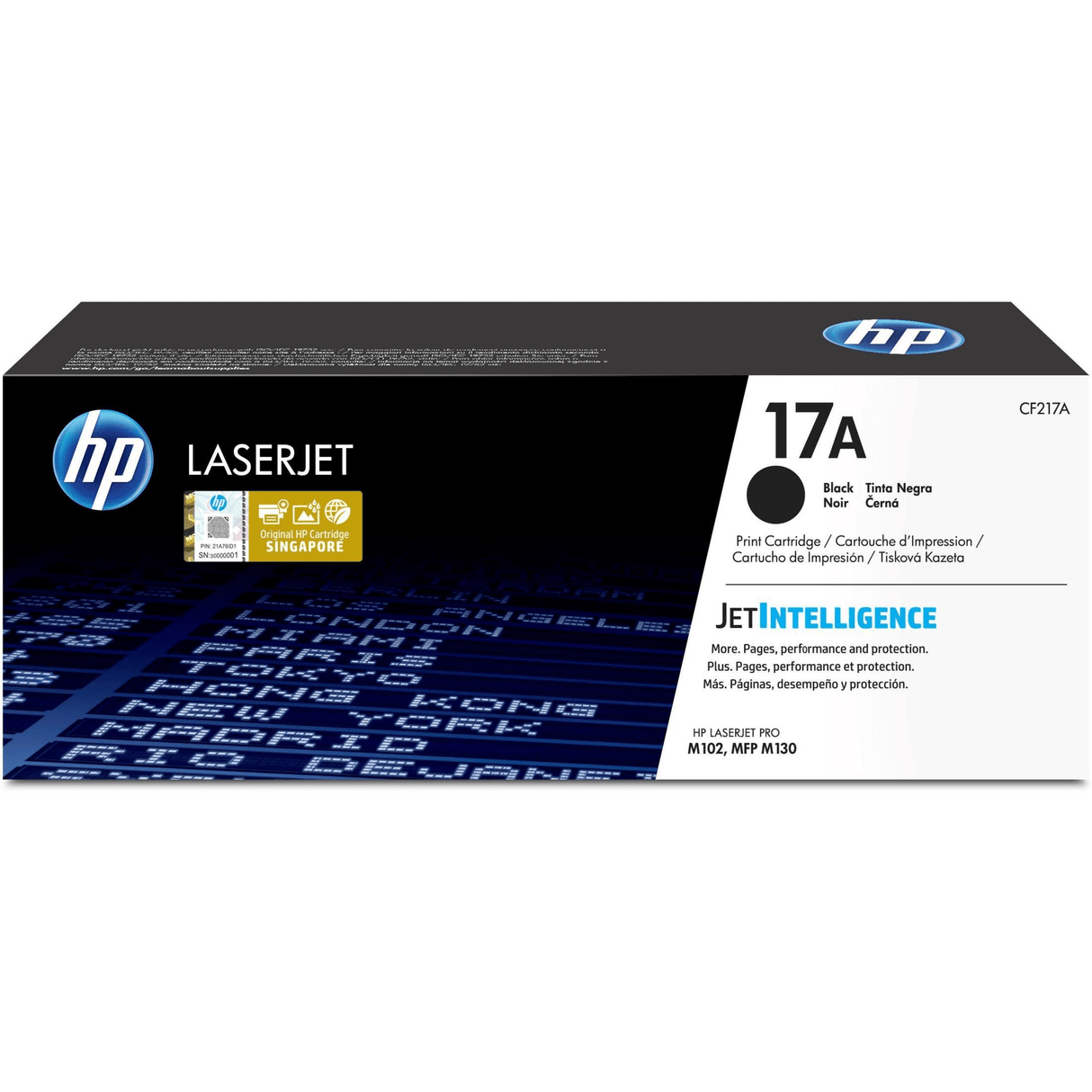 HP 17A Black Toner Cartridge 1,600 Pages Original CF217A Single-pack